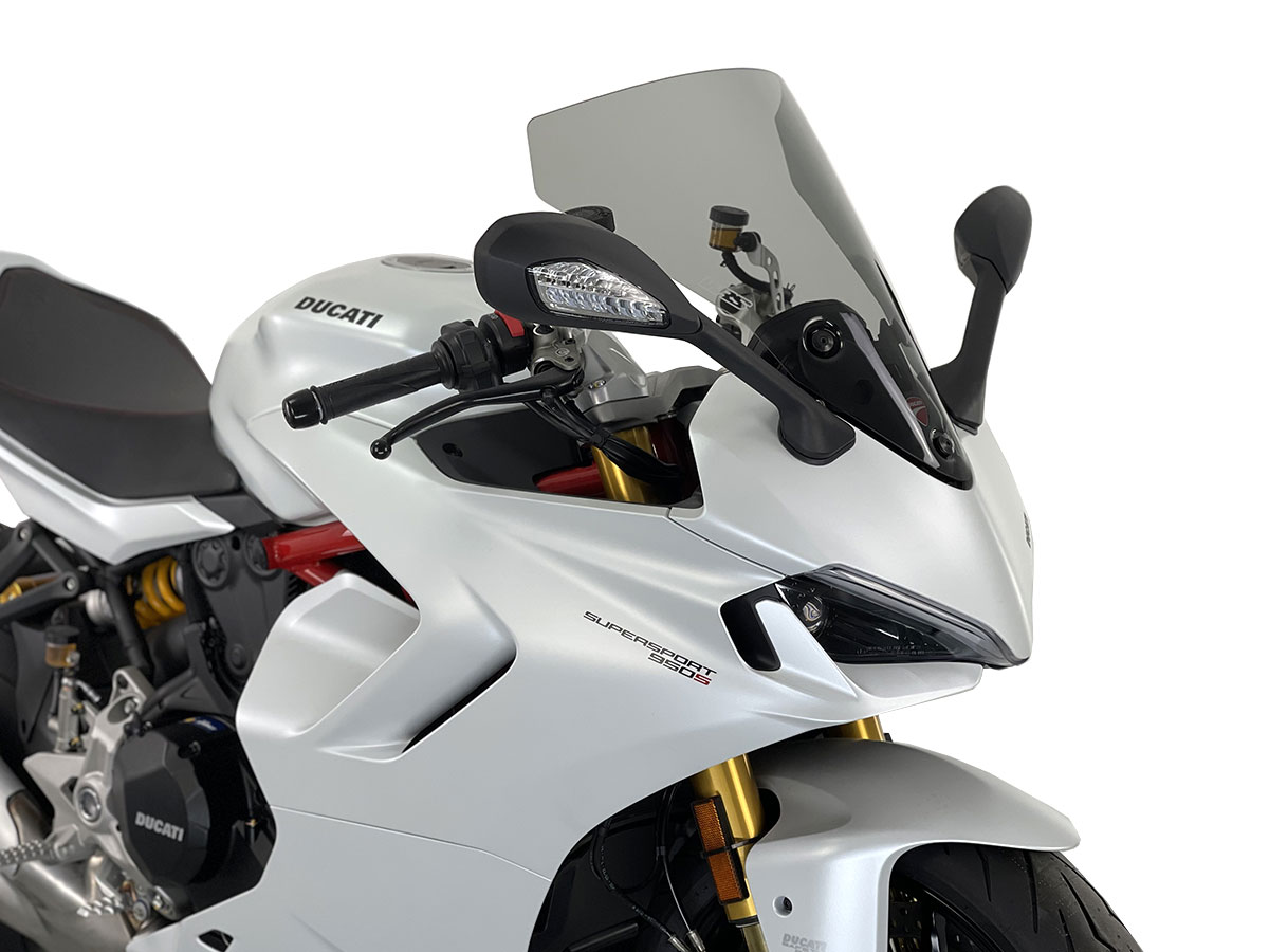 Plexi motocyklu WRS TOURING pro DUCATI SUPERSPORT 950 / S 2021-2023 výška 435 mm, barva kouřová 
