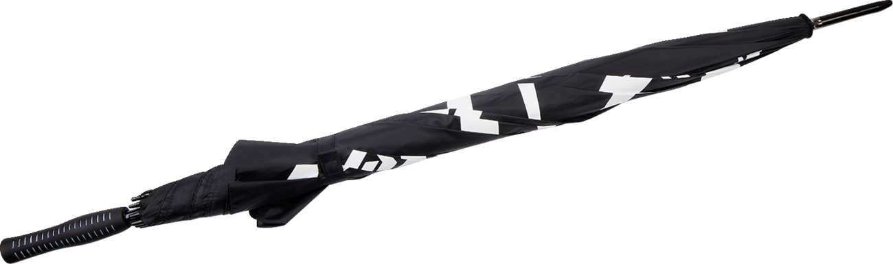 A Deštník Moose Racing umbrella barva černá/bílá, rozpětí deštníku 152 cm
