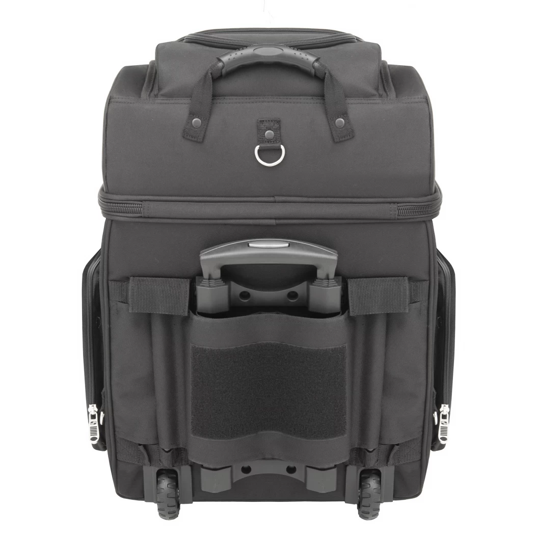 Zadní textilní motocyklová zavazadlová brašna SADDLEMEN BR4200 Back Seat / Sissy Bar/ Roller Bag, barva černá, objem 55,7 litrů