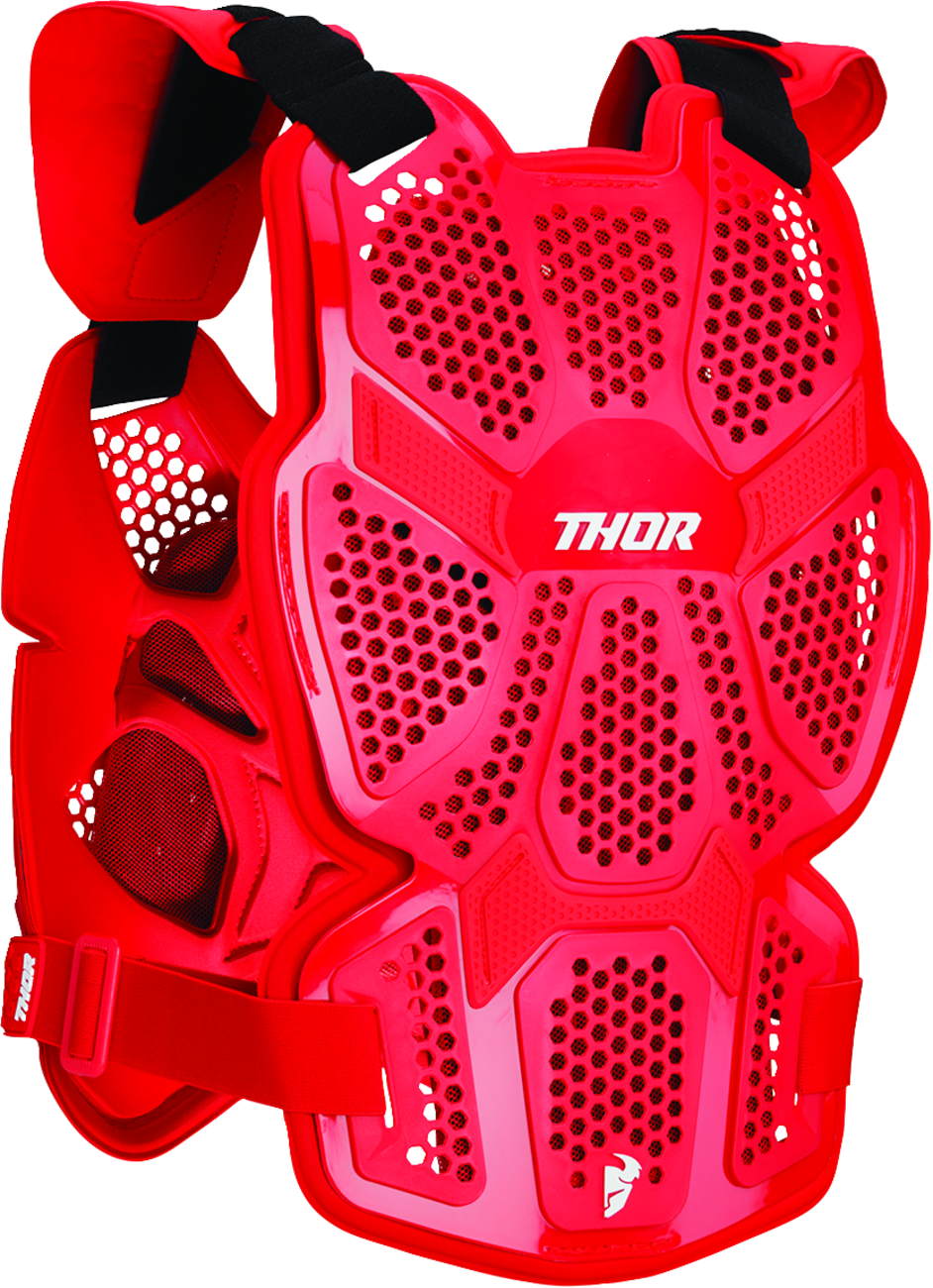 Lehký hrudní / zádový chránič THOR SENTINEL PRO CHEST PROTECTOR  barva červená/černá, velikost M/L