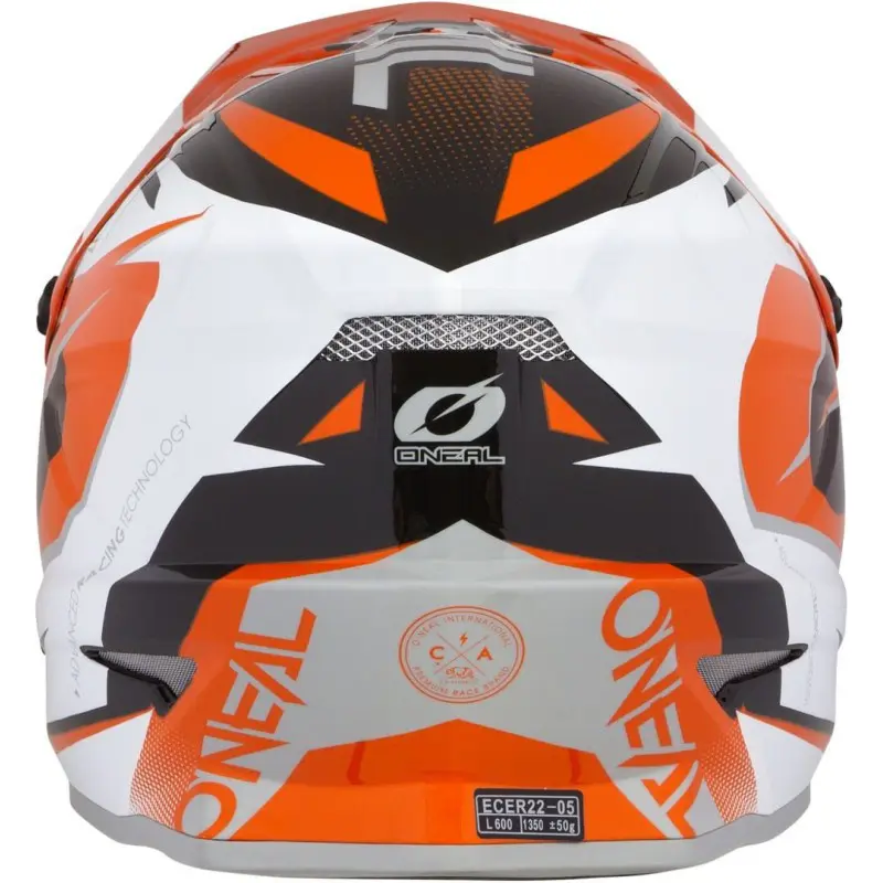 a Motokrosová přilba ONEAL 3SERIES RIFF oranžová/bílá, velikost S ( 55-56 cm ) 