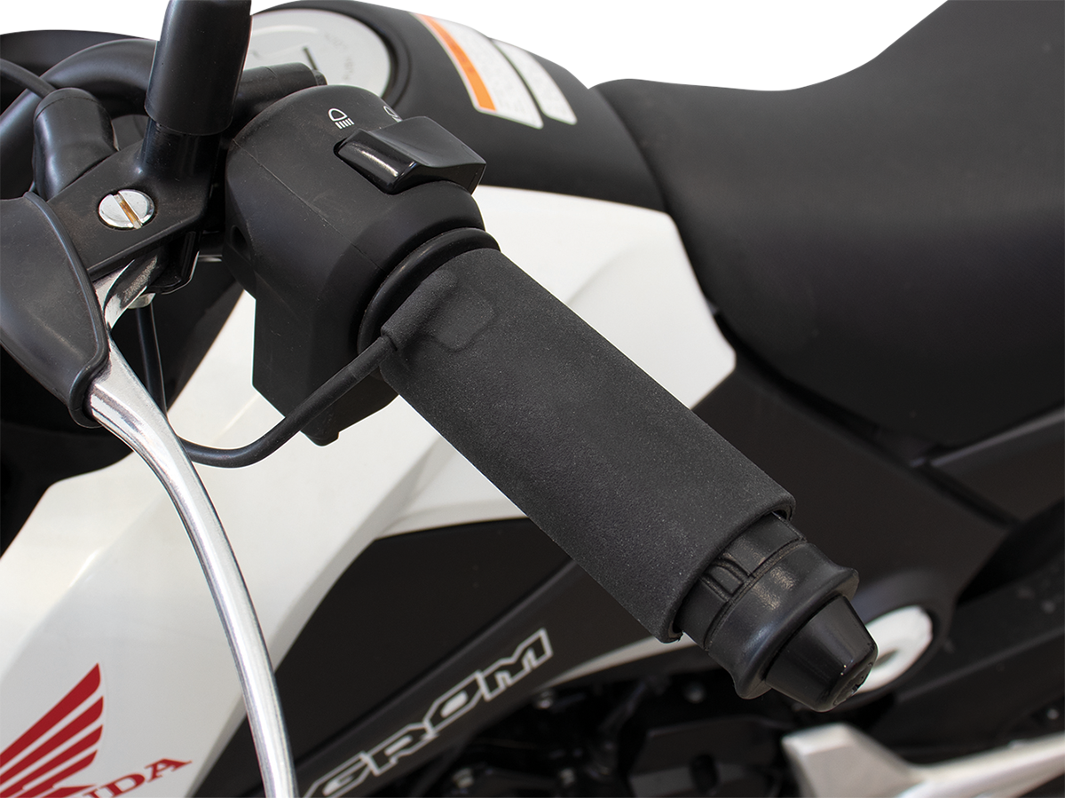 Vyhřívané návleky na gripy / rukojeti motocyklu KOSO NORTH AMERICA X-CLAWS HEATED CLIP ON 12V AX1200M0, PÁR