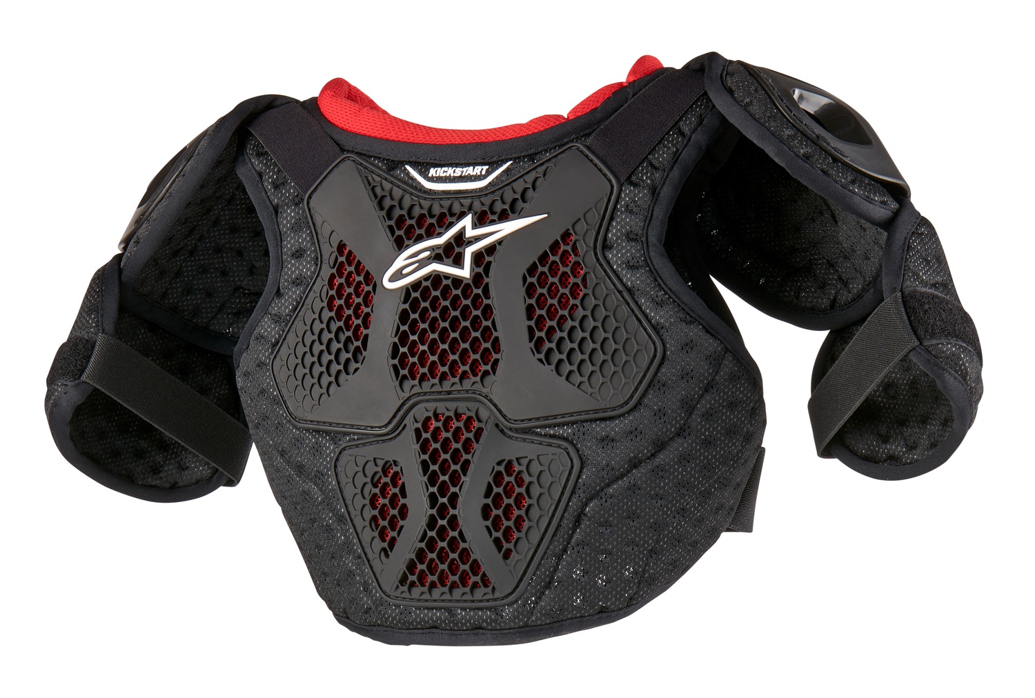 a Dětský chránič těla ALPINESTARS BIONIC KICKSTART velikost 4 až 6 let, barva černá/červená
