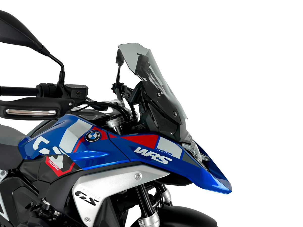 Plexi motocyklu WRS TOURING pro BMW R 1300 GS ABS rok 2023-2024 barva kouřová bez deflektorů 