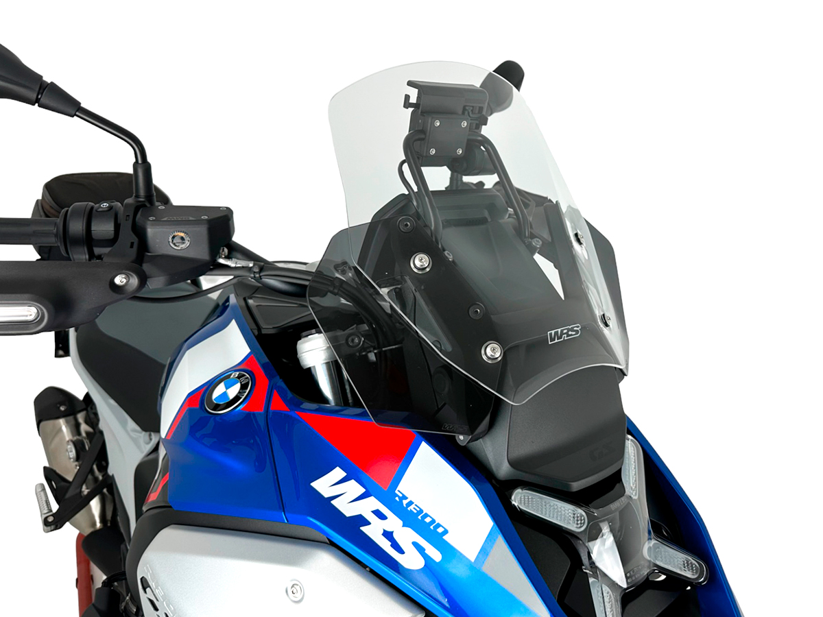 Plexi motocyklu WRS STANDARD pro BMW R 1300 GS ABS rok 2023-2024 barva čirá bez deflektorů 