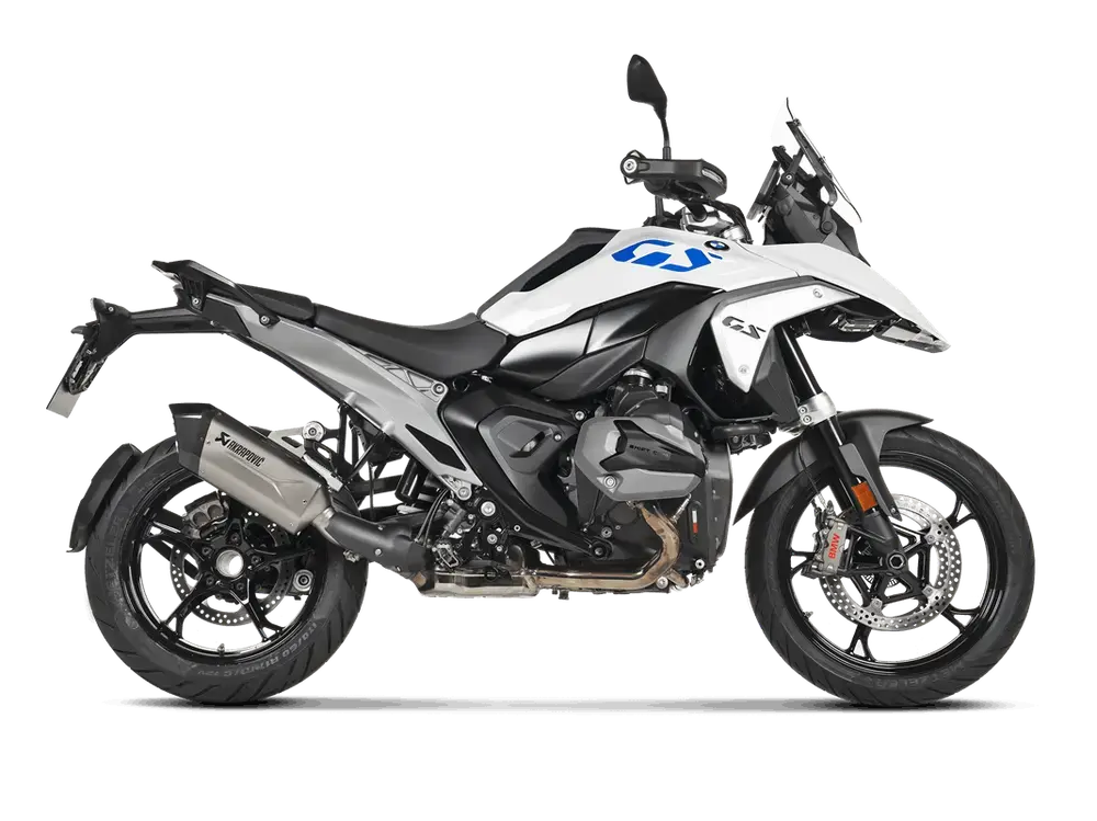 Koncovka výfuku motocyklu AKRAPOVIČ SLIP-ON SERIES MUFFLERS pro BMW R 1300 GS ABS rok 2024 viz popis, titan, carbonové zakončení 