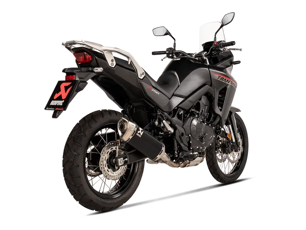 Koncovka výfuku motocyklu AKRAPOVIČ SLIP-ON SERIES MUFFLERS pro Honda XL 750 TRANSALP rok 2023-2024, homologovaný