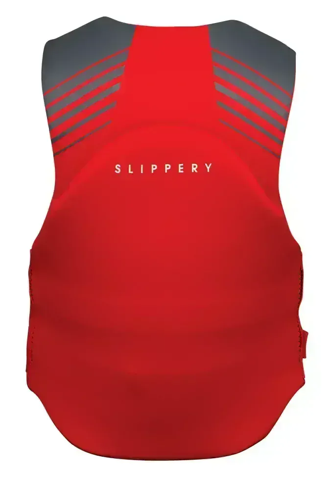 Pánská vesta pro vodní sporty SLIPPERY SURGE VEST červená/šedá velikost 3XL, výška jezdce 187-195 cm, váha 97-108 kg