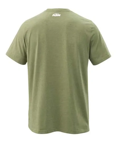Pánské triko s krátkým rukávem KTM CAMO TEE GREEN MELANGE