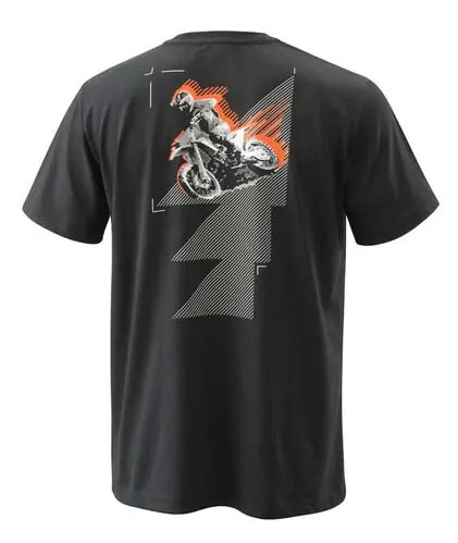 Pánské triko s krátkým rukávem KTM MX TEE černá/oranžová