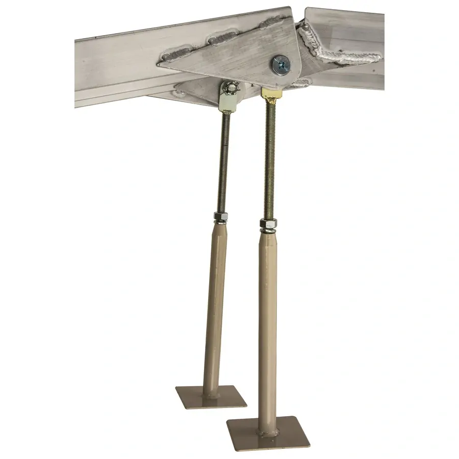 Skládací hliníková nájezdová rampa pro motocykl QTECH HD s podpěrou, délka 220 cm, šíře 28cm, nosnost 340 kg 