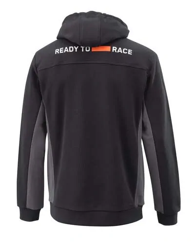 Pánská mikina s kapucí KTM MECHANIC HOODIE černá/oranžová