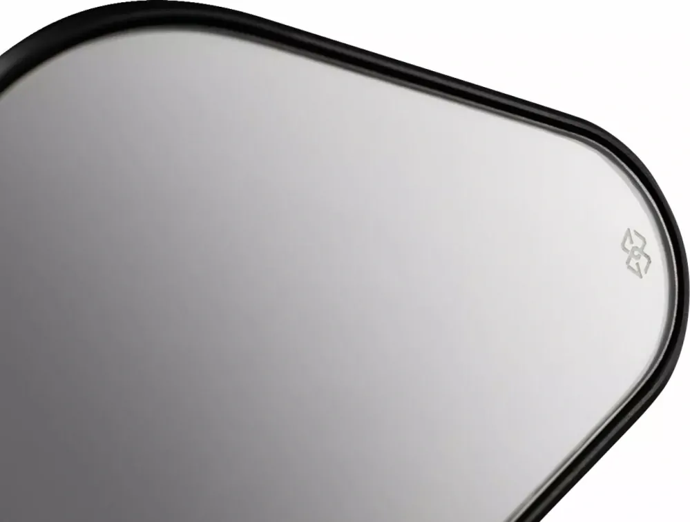 Motocyklové zpětné zrcátko do řidítek / zrcátko motocyklu GILLES TOOLING GT MIRROR STRATOS SYM M03-01-BD - barva černá - 1 kus - L / P