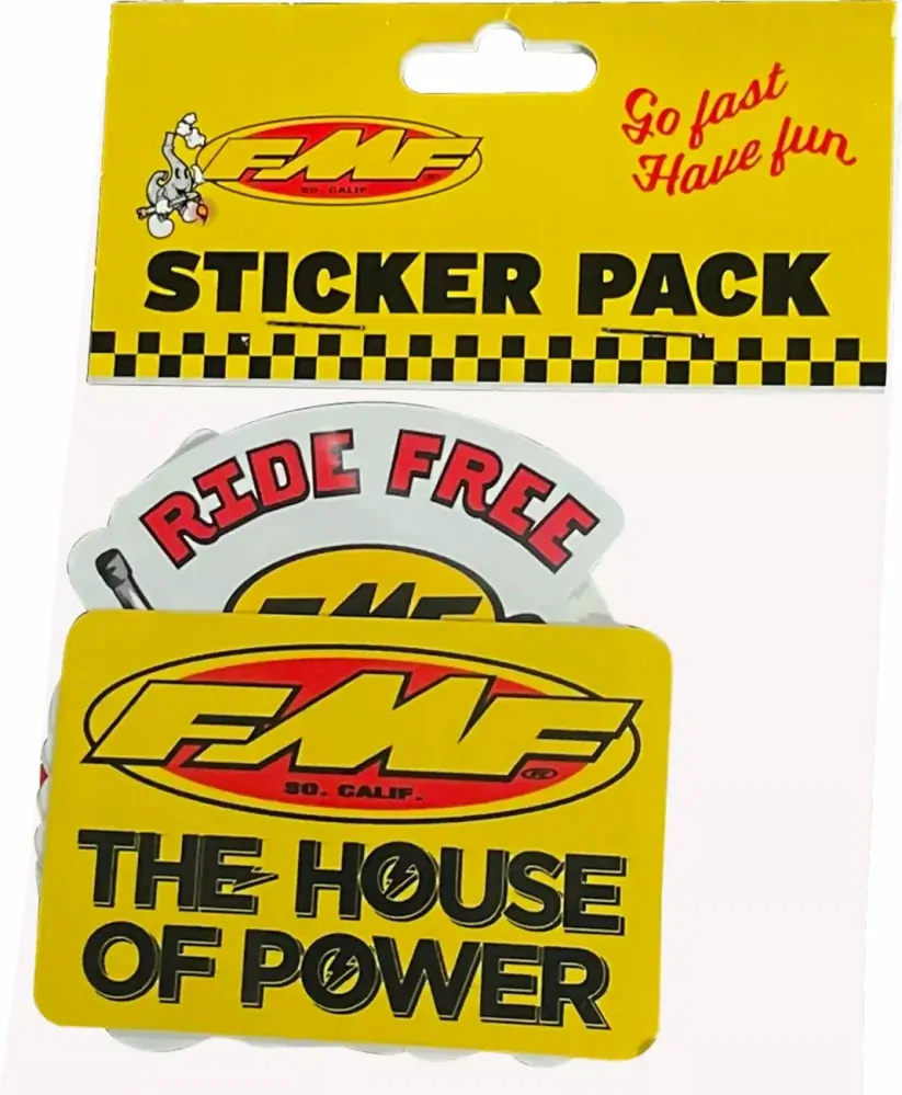 Set samolepek FMF DECAL STICKER PACK GO FAST HAVE FUN