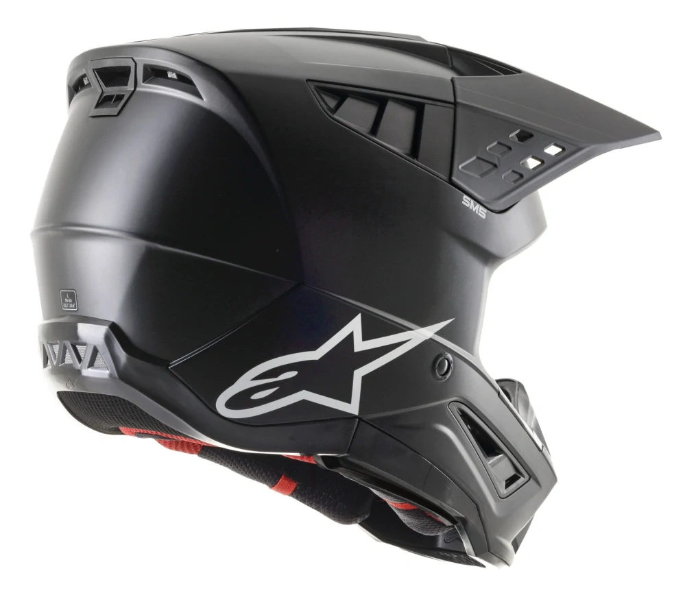 Motokrosová přilba ALPINESTARS SM5 ( SM-5 , S-M5 ) 8303023-110 SOLID černá matná