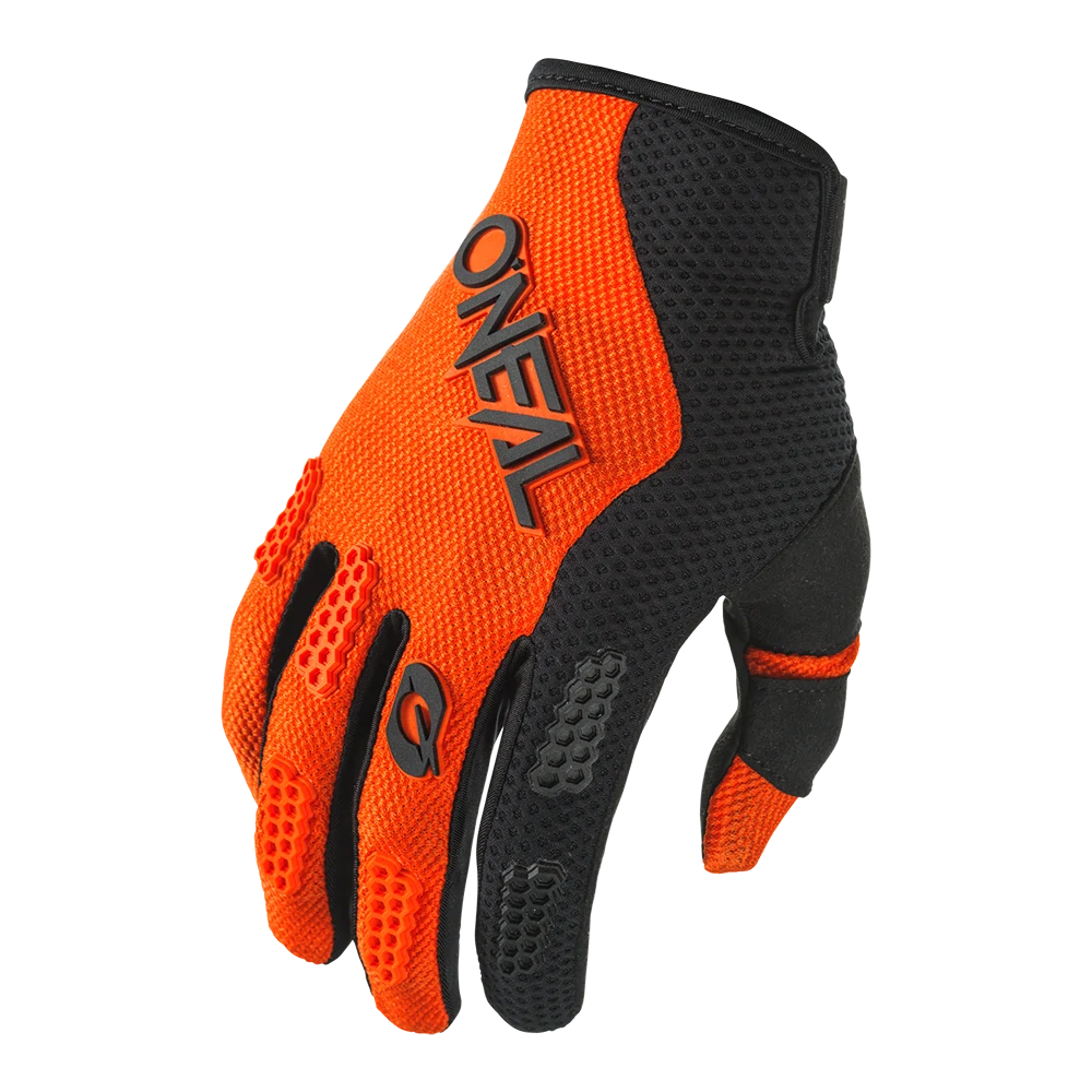 a Dětské motokrosové/MTB rukavice ONEAL ELEMENT černá/oranžová velikost S