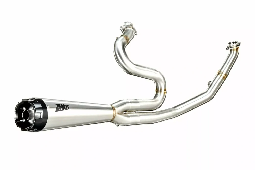 Výfukový systém motocyklu ZARD FULL KIT EXHAUST SYSTEM 2:1 pro motocykl HARLEY DAVIDSON STREET GLIDE ST rok 2017-2023 viz popis, barva leštěný chrom/černé zakončení