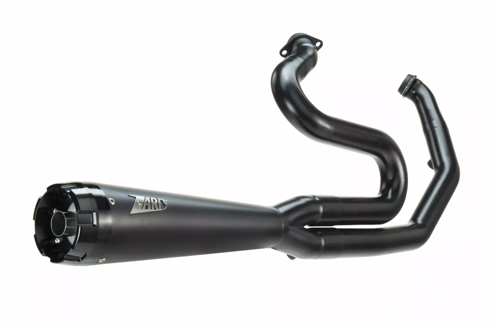 Výfukový systém motocyklu ZARD FULL KIT EXHAUST SYSTEM 2:1 HOMOLOGACE E5 pro motocykl HARLEY DAVIDSON ROAD GLIDE 107 rok 2024 viz popis, barva černá 