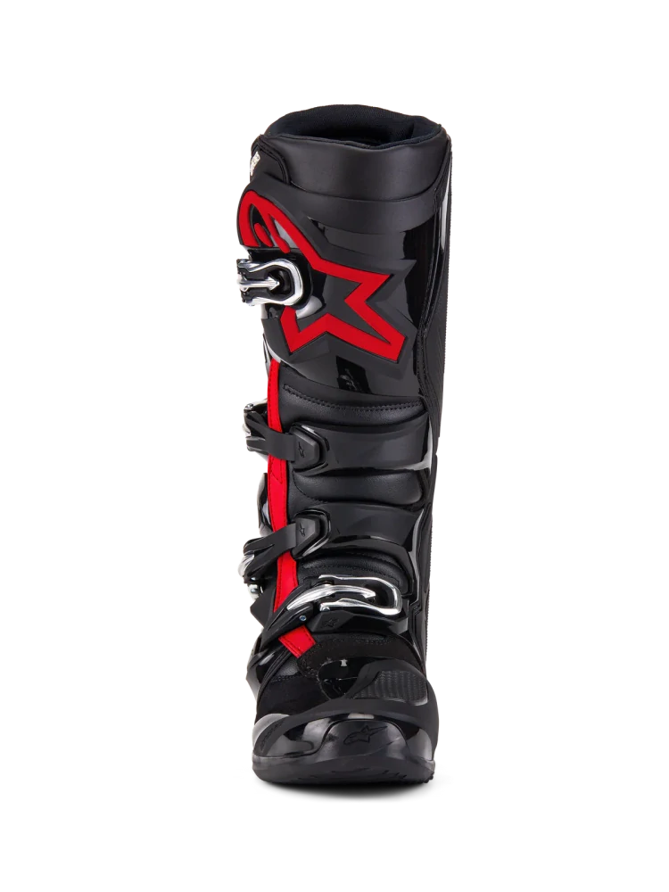 a Motokrosové boty / mx obuv ALPINESTARS TECH 7 , 2012025-1030 barva černá/červená fluo velikost 45,5