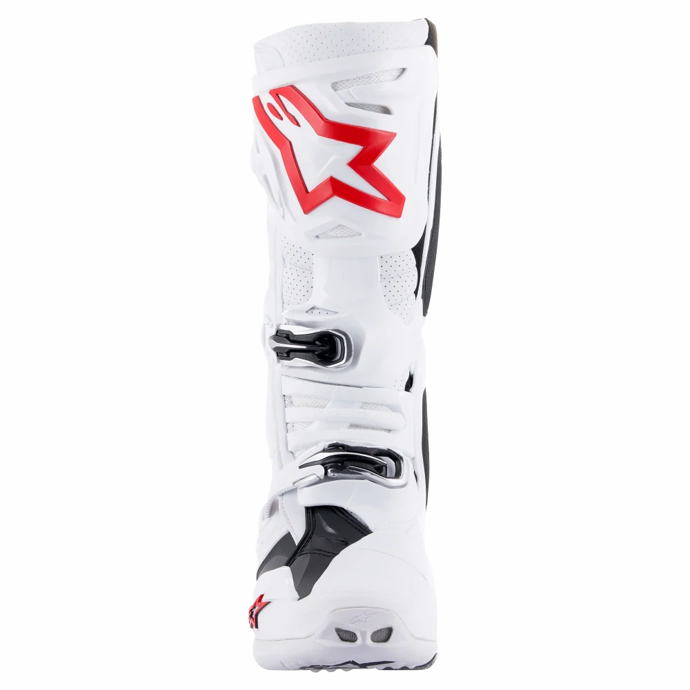 Ventilační motokrosové boty s vnitřní botičkou ALPINESTARS TECH 10 SUPERVENTED VENTILAČNÍ barva bílá/červená/černá