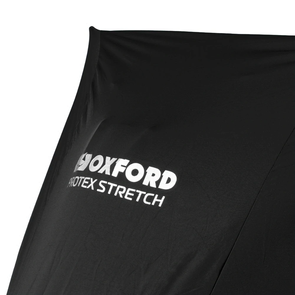 Interiérová ochraná plachta na motocykl OXFORD PROTEX STRETCH INDOOR CV 170 barva černá, velikost S 