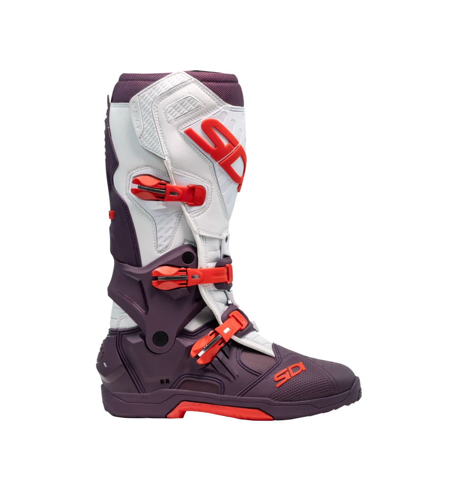 Motokrosové / enduro boty SIDI CROSSAIR barva vínová/červená/bílá, pár