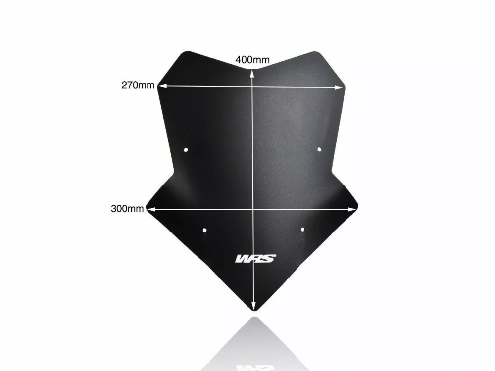 Motocyklové plexi / čelní plexi motocyklu WRS WINDSCREEN SPORT YA039NO pro YAMAHA TRACER 9 GT+ rok 2024 barva matná černá, výška plexi 40 cm