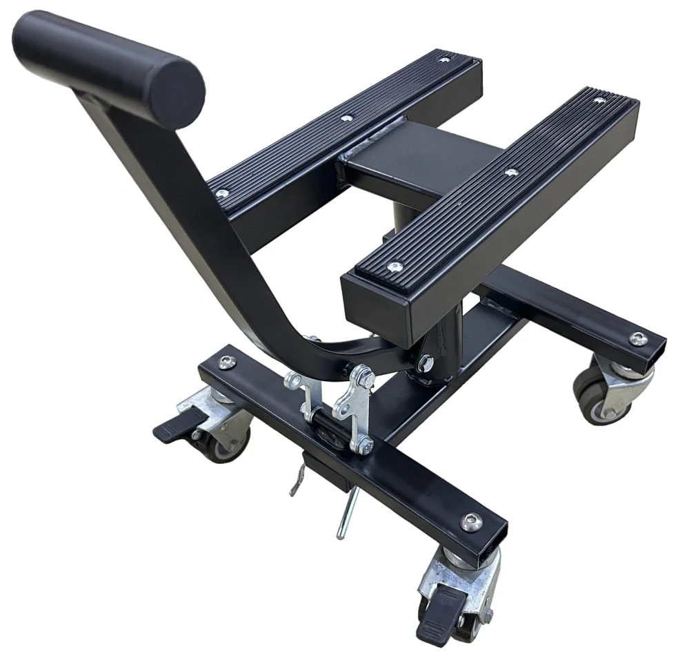 Pojízdný zesílený stojan z ocelových profilů QTECH MX HD pojízdný (černý matný) zvýšená nosnost na max. 180 kg