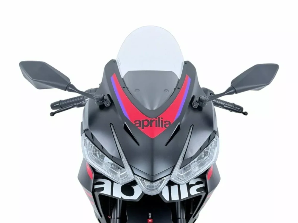 Motocyklové plexi / čelní plexi motocyklu WRS verze RACE AP016T pro motocykly APRILIA RS 457 rok 2024 barva čirá 