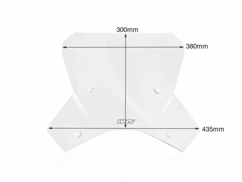 Motocyklové plexi / čelní plexi motocyklu  WRS VERZE TOURING KT009T pro KTM 1290 SUPER ADVENTURE / S rok 2021-2024 barva čirá, výška plexi 30 cm 