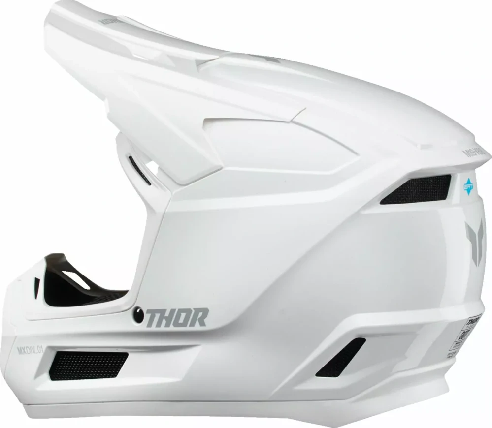 Dětská motokrosová přilba THOR FLEET YOUTH WHITEOUT barva bílá lesklá