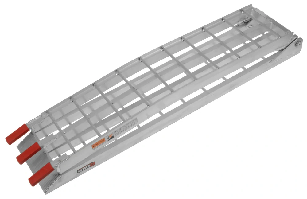 Hliníková nájezdová rampa skládací Q-TECH pro motocykl  délka 222 cm, šíře 23 cm, nosnost 250 kg