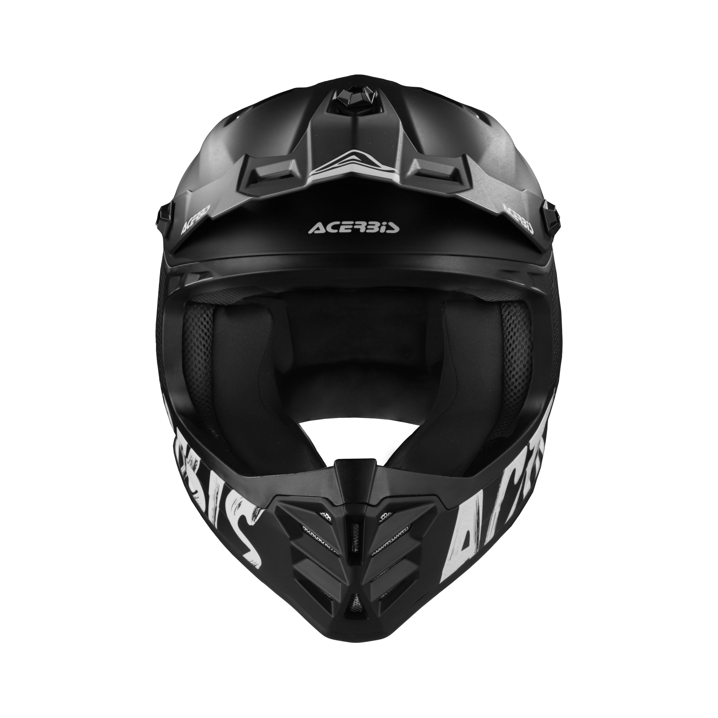 Dětská motokrosová přilba / MX helma ACERBIS PROFILE JUNIOR barva metallic matná černá/bílá