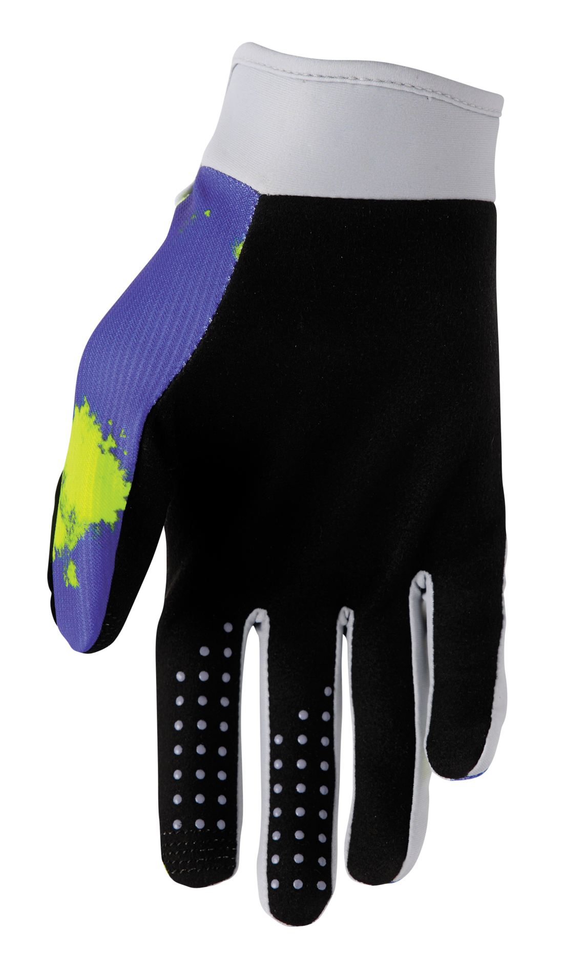 Dětské motokrosové / MTB rukavice THOR LAUNCHMODE BLEACH barva šedá/acid