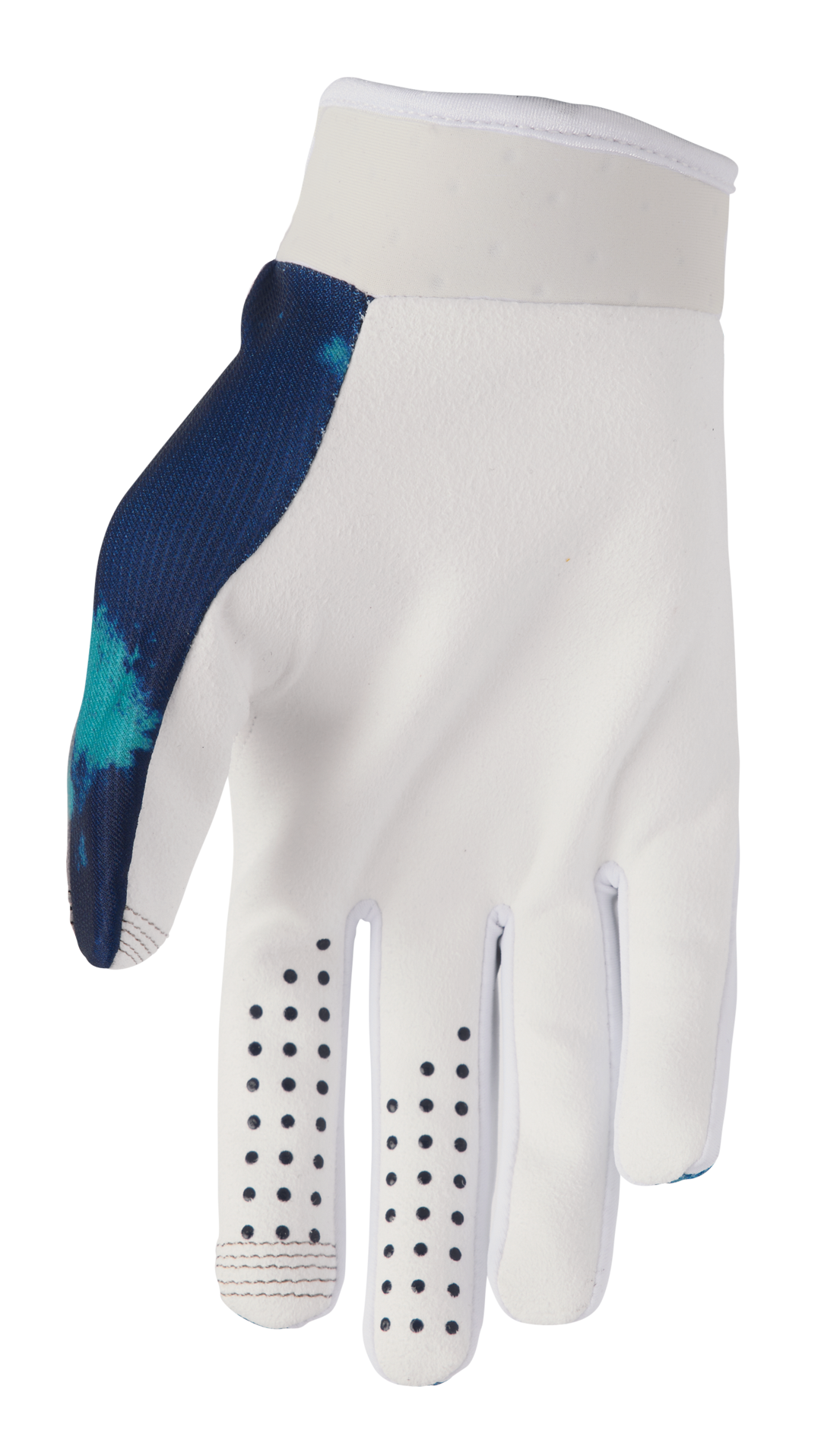 Dětské motokrosové / MTB rukavice THOR LAUNCHMODE BLEACH barva bílá/aqua