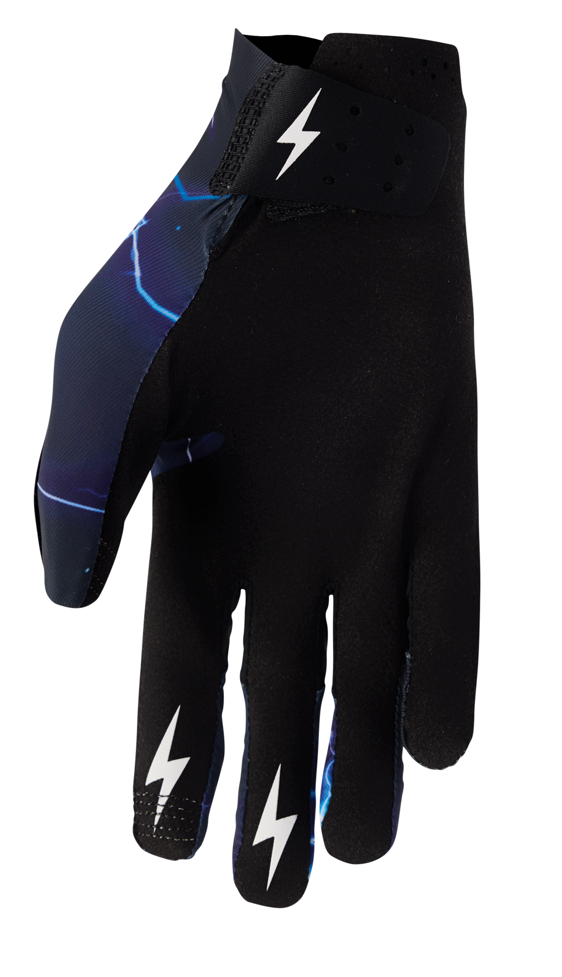 Motokrosové / MTB rukavice s jednovrstvou dlaní THOR SPORTMODE SURGE barva černá/modrá