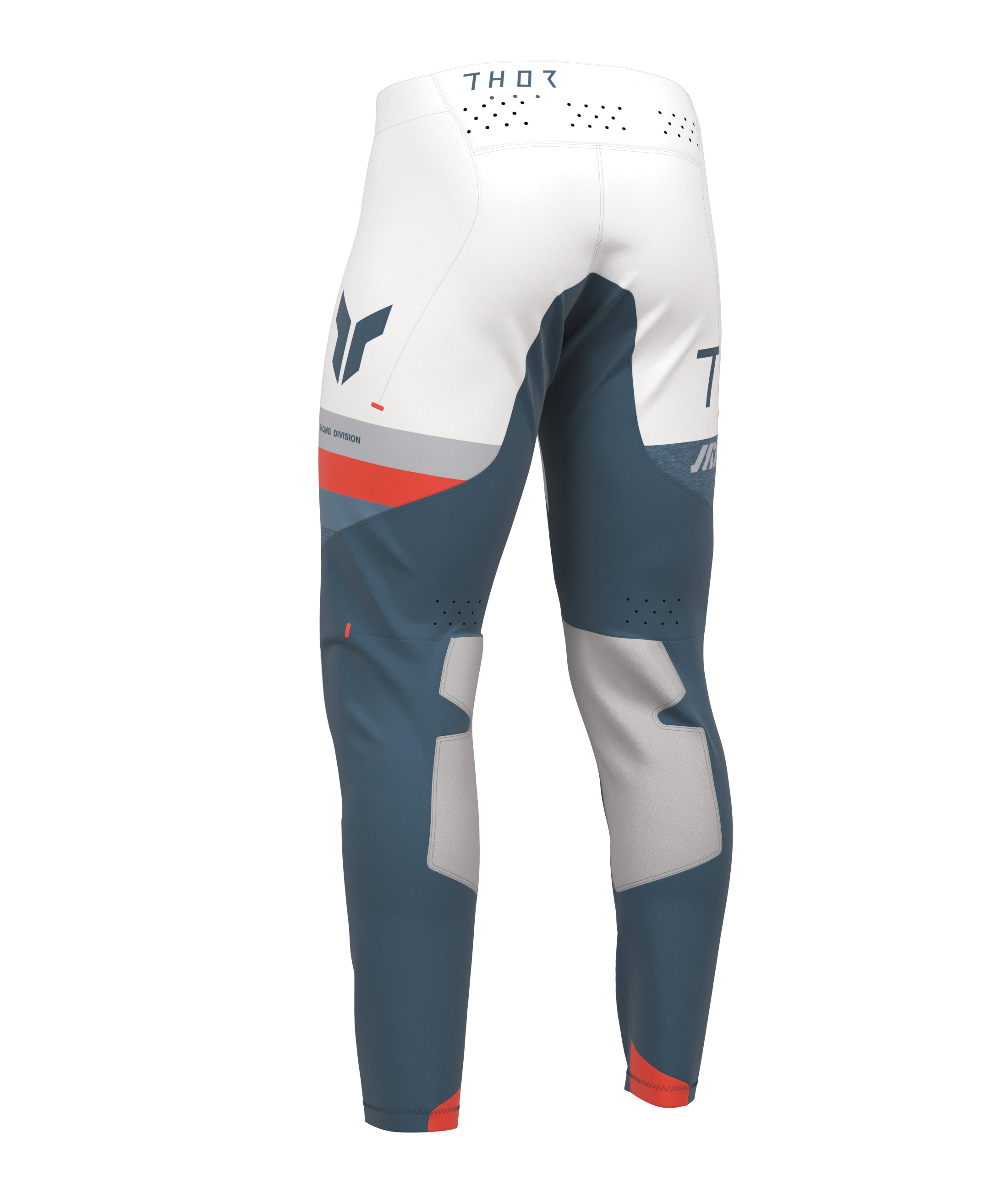 Lehké a pružné motokrosové - enduro kalhoty THOR SPORTMODE LEAGUE barva šedomodrá/bílá