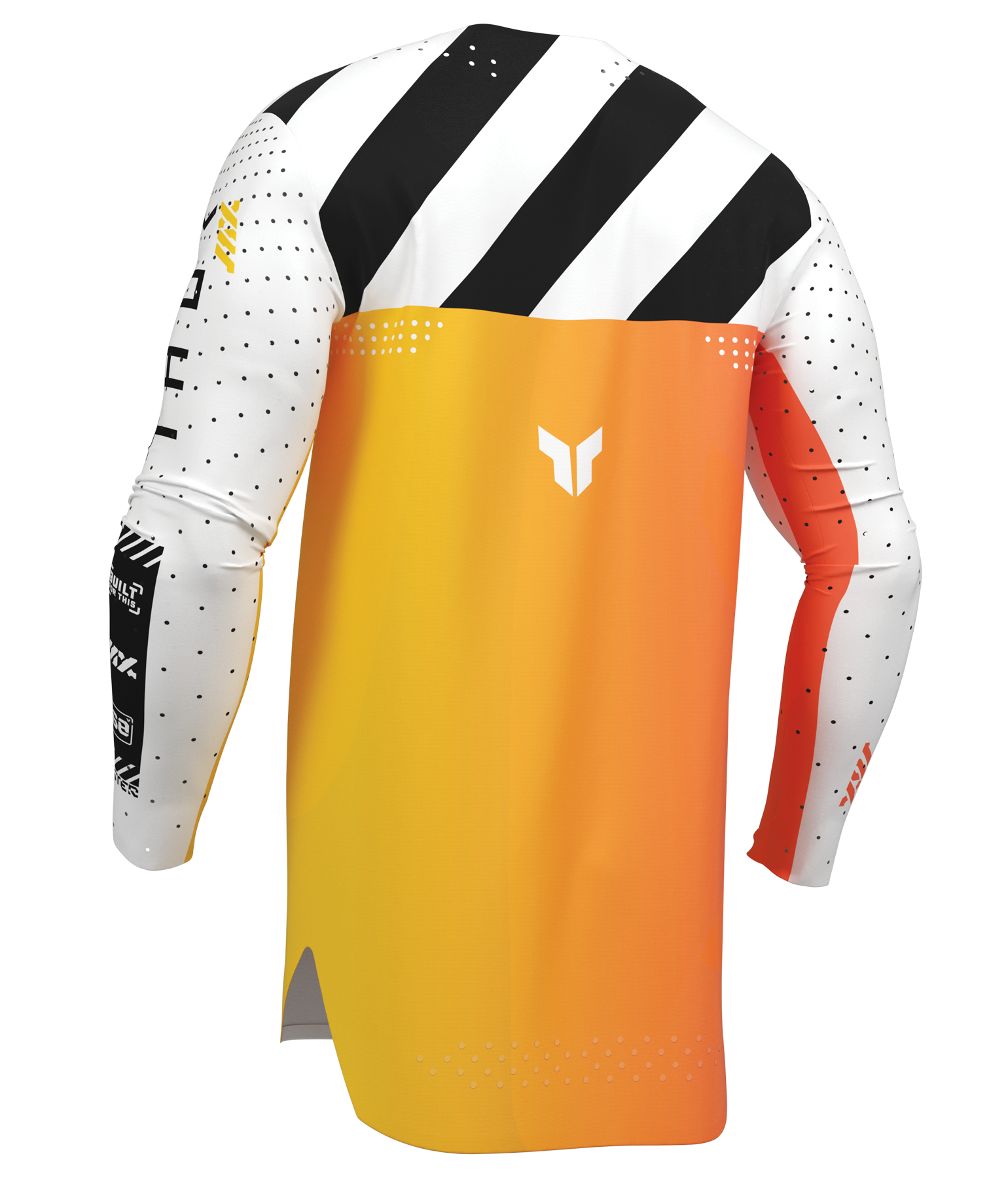 Lehký a pružný motokrosový - enduro dres THOR SPORTMODE SYNTH barva bílá/oranžová/žlutá