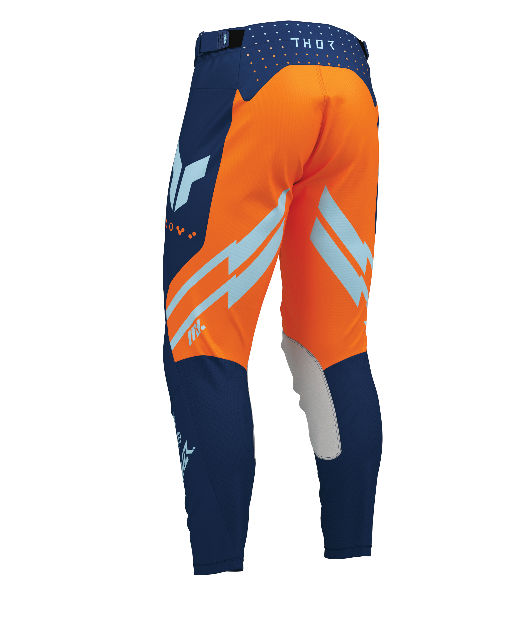 Motokrosové / enduro kalhoty THOR LAUNCHMODE FUTURA barva navy/oranžová 