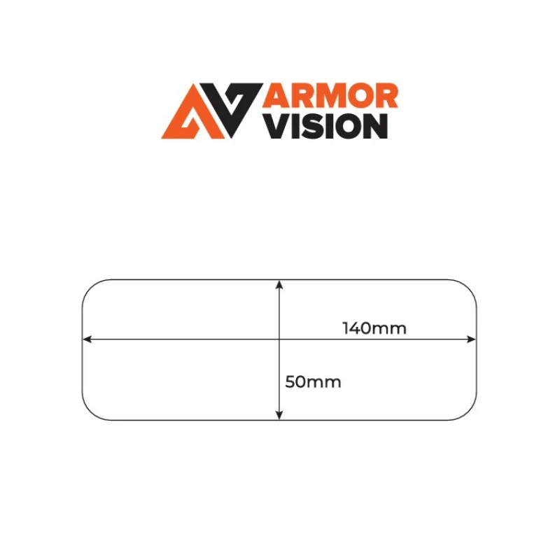 Ochranná slída na objektiv motokrosových brýlí ARMOR VISION SMART FILM 50 mm, balení 3 kusy