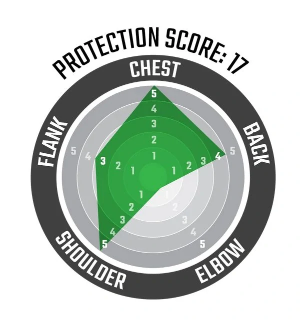 a Motokrosový hrudní/zádový/ramenní chránič LEATT 4.5 CHEST PROTECTOR PRO EVO barva černá, velikost L/XL 172-184 cm  