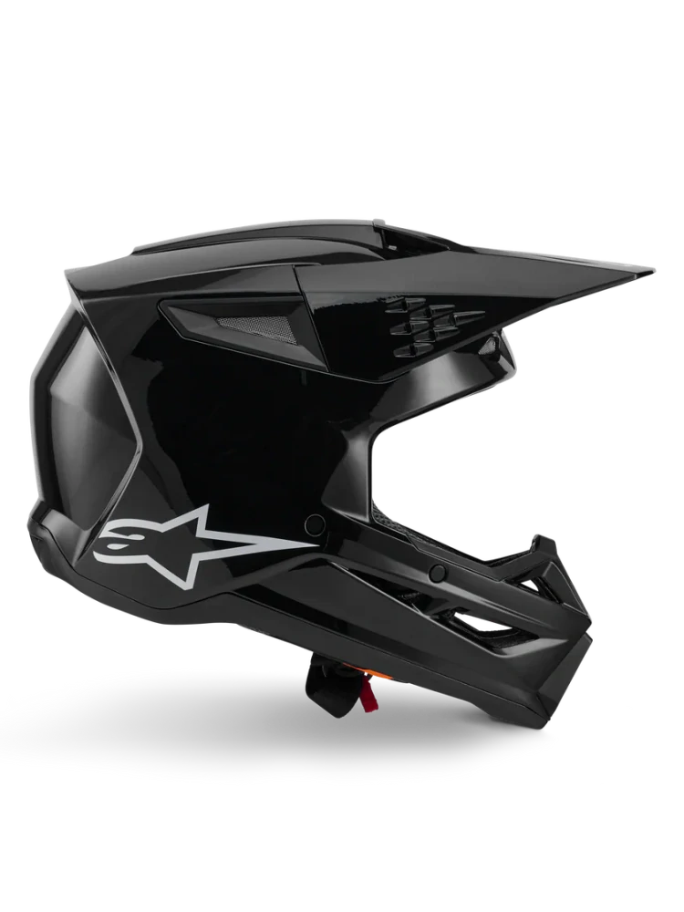 Motokrosová přilba ALPINESTARS SM3 / SM-3 / S-M3 / 8300426-1180 BLACK GLOSS černá lesklá