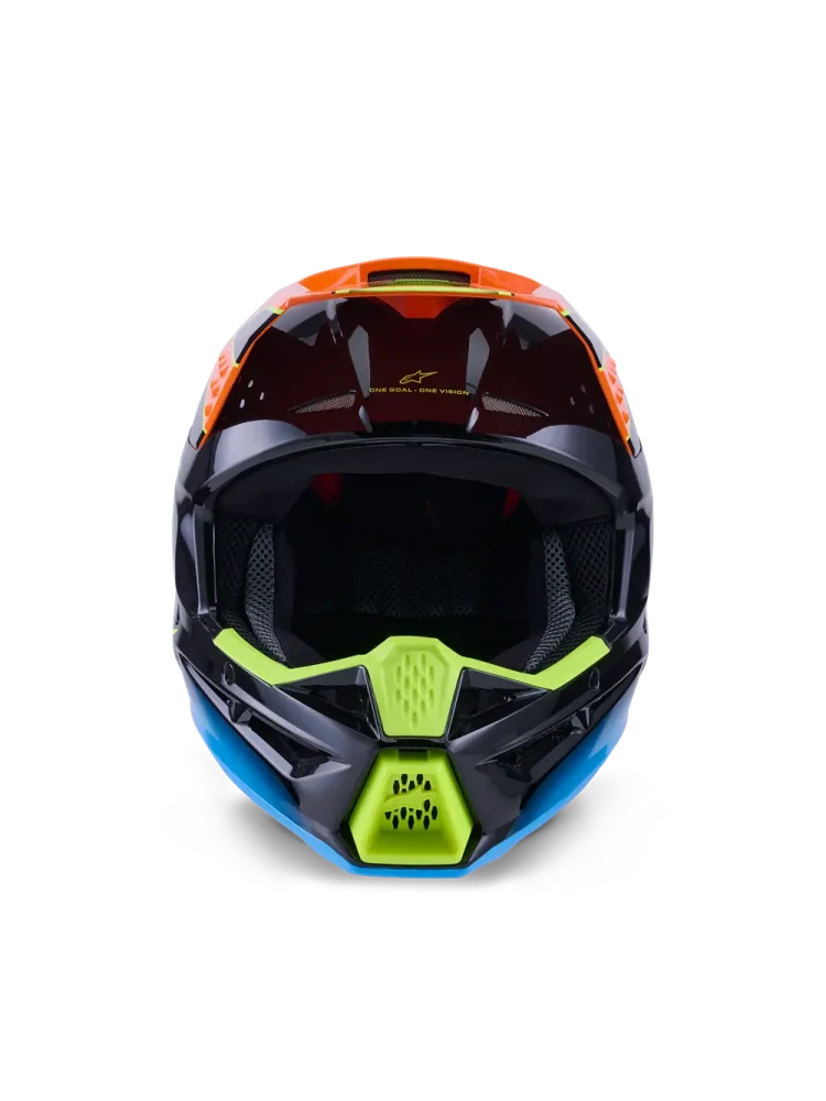 Motokrosová přilba ALPINESTARS SM3 / SM-3 / S-M3 / 8300526-1455 FRAY černá/oranžová/žlutá