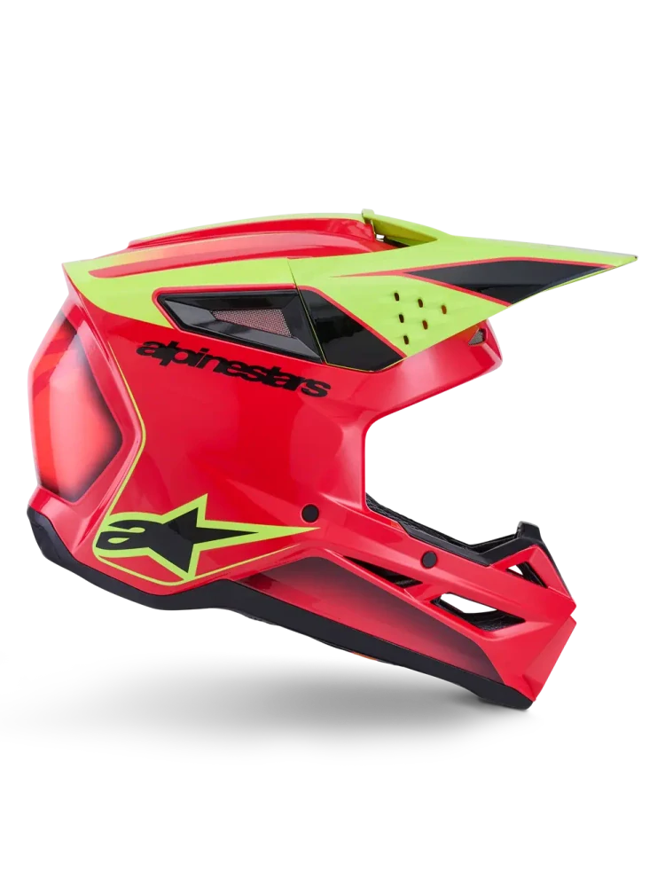 Motokrosová přilba ALPINESTARS SM3 / SM-3 / S-M3 / 8300526-3051 FRAY černá/červená/žlutá