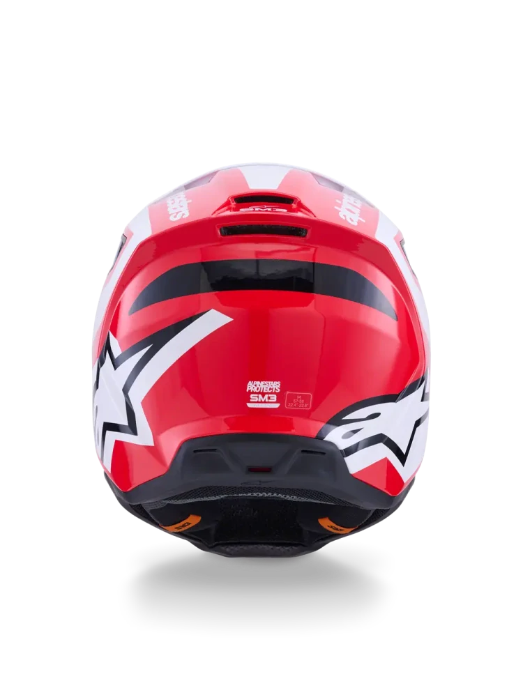 Motokrosová přilba ALPINESTARS SM3 / SM-3 / S-M3 / 8300926-3126 HEAT bílá/červená/černá