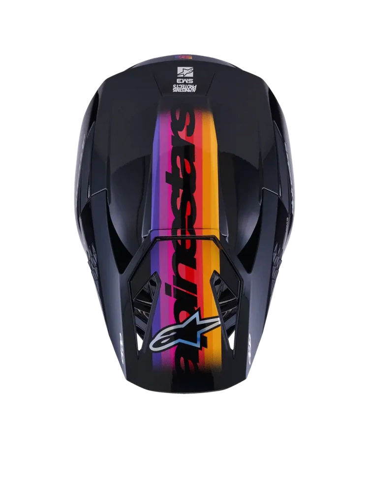 Motokrosová přilba ALPINESTARS SM3 / SM-3 / S-M3 / 8301126-1180 FORCE černá lesklá
