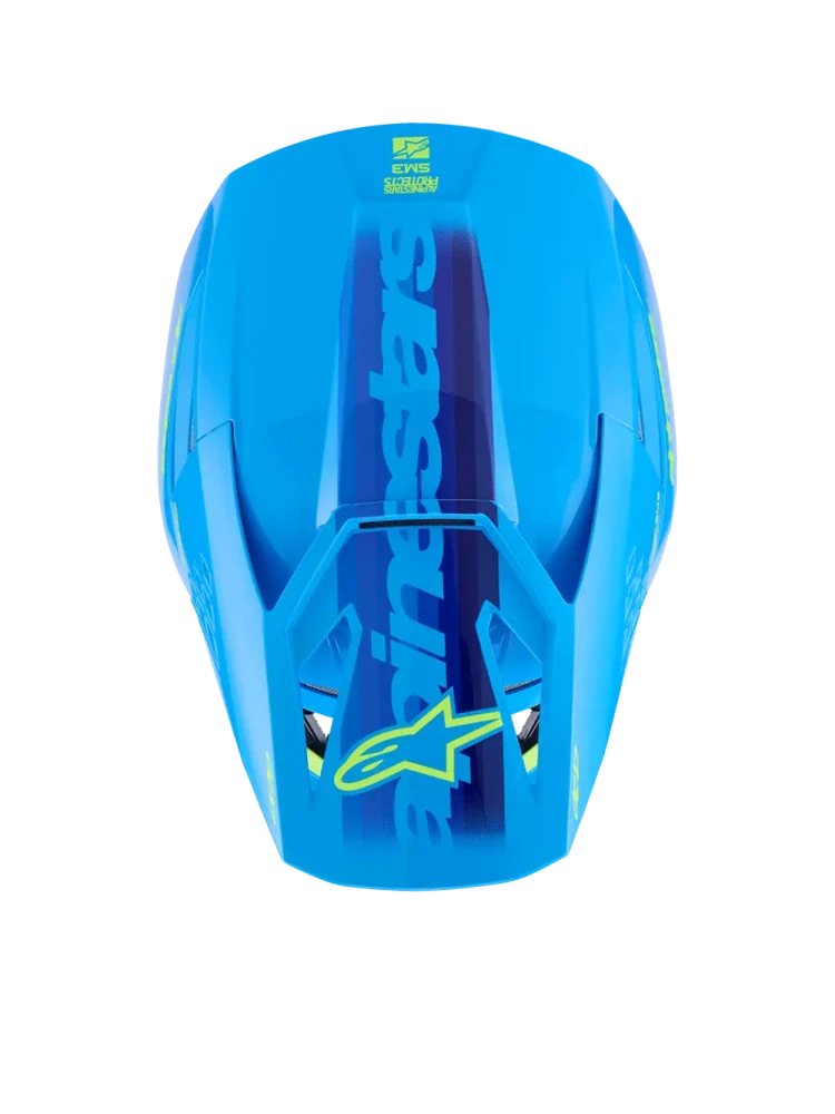 A Motokrosová přilba ALPINESTARS SM3 / SM-3 / S-M3 / 8301126-7232 FORCE barva cyan velikost M 