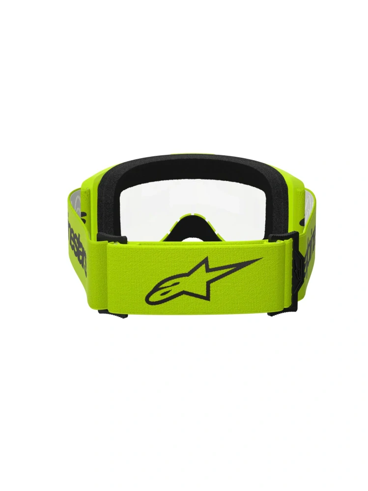 Motokrosové / enduro brýle ALPINESTARS VISION 3 WORDMARK ŽLUTÁ FLUO 5103325-5038 s čirým objektivem 