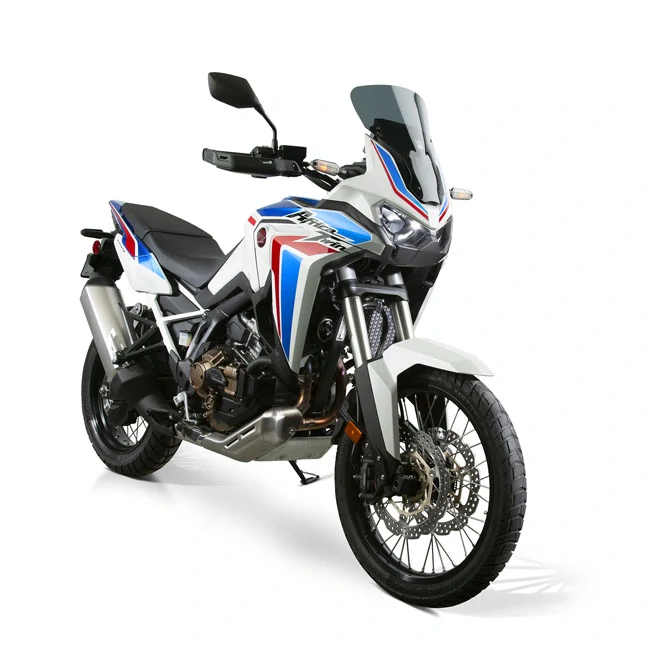 Plexi motocyklu NATIONAL CYCLE verze krátká N20070 pro HONDA CRF 1100 AFRICA TWIN STANDART barva tmavě šedá, výška plexi 36,8 cm