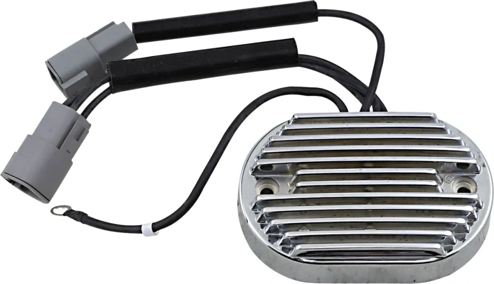 Regulátor dobíjení / regulátor napětí DRAG SPECIALTIES pro HARLEY DAVIDSON FX  / FLST rok 2007 viz popis barva chromová 